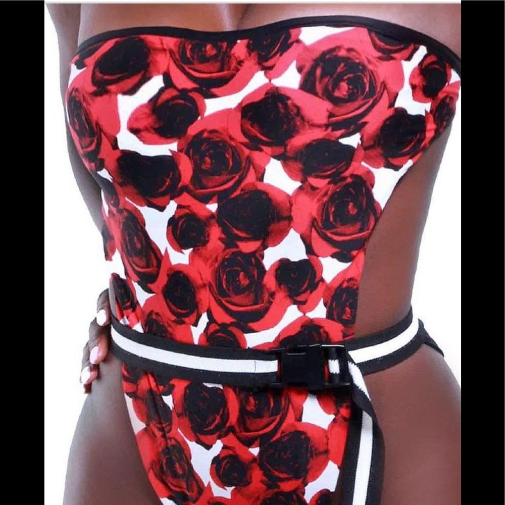 Rose One Piece Swim suit